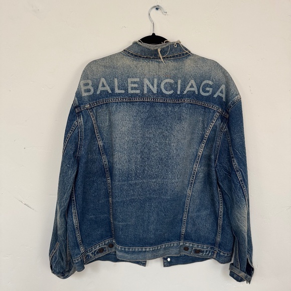Balenciaga Denim Oversized Jacket